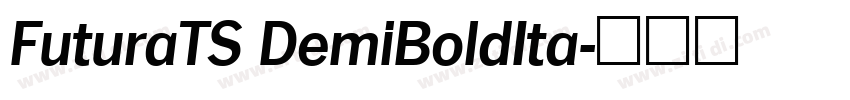 FuturaTS DemiBoldIta字体转换
